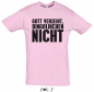 Mobile Preview: Bingolinchen Herrenshirt "Gott verzeiht" Link /nur Front