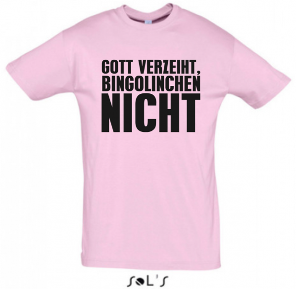 Bingolinchen Herrenshirt "Gott verzeiht" Link /nur Front