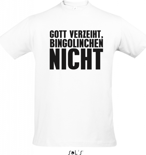 Bingolinchen Herrenshirt "Gott verzeiht" Link /nur Front